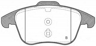 OPEN PARTS bpa121921 -  Комплект тормозных колодок, дисковый тормоз